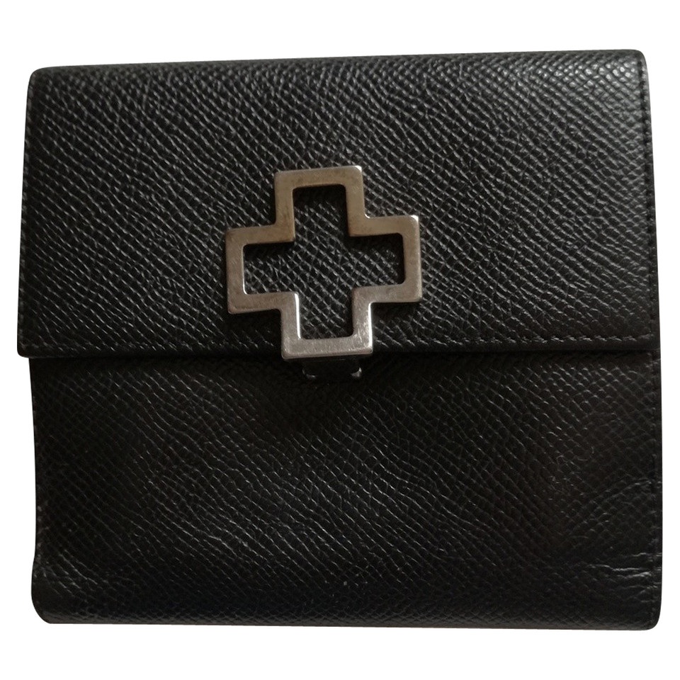 Bally Täschchen/Portemonnaie aus Leder in Schwarz