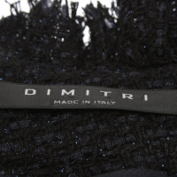 Dimitri Cocktailjurk in blauw / zwart