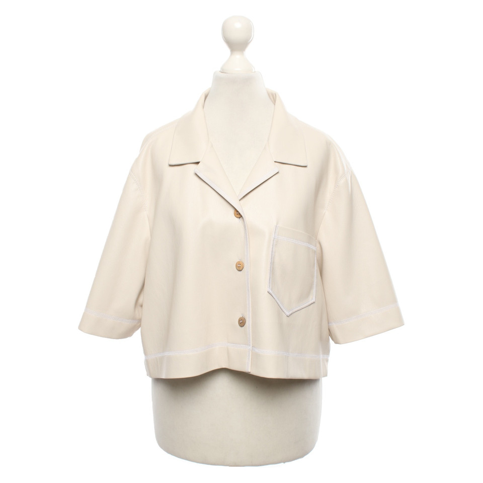 Nanushka  Jacket/Coat in Cream