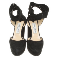 Jimmy Choo Pumps/Peeptoes en Daim en Noir