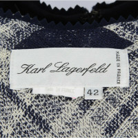Karl Lagerfeld Anzug aus Wolle in Blau