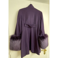 Flavio Castellani Jacket/Coat Wool in Violet