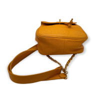 Chanel Rucksack aus Leder in Orange