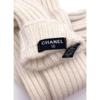 Chanel Guanti in Cashmere in Bianco