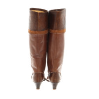 Pollini Boots Leather in Brown