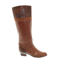 Pollini Boots Leather in Brown