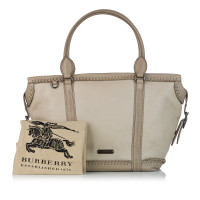 Burberry Tote bag Leer in Grijs