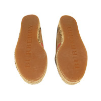 Burberry Slippers/Ballerinas Canvas in Brown