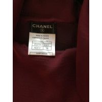 Chanel Blazer in Seta in Bordeaux