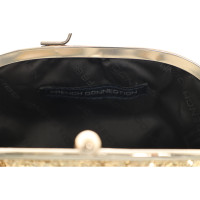 French Connection Clutch Bag in Gold