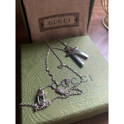 Gucci Necklace White gold in Silvery