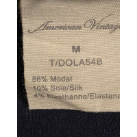 American Vintage Vestito in Viscosa in Blu