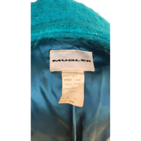 Mugler Jacket/Coat in Turquoise