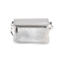 Abro Umhängetasche aus Leder in Silbern
