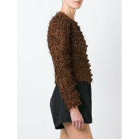 Jean Louis Scherrer Jacket/Coat Cotton in Brown