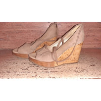 Hogan Wedges aus Wildleder in Beige