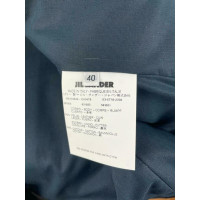 Jil Sander Jacket/Coat Leather in Blue
