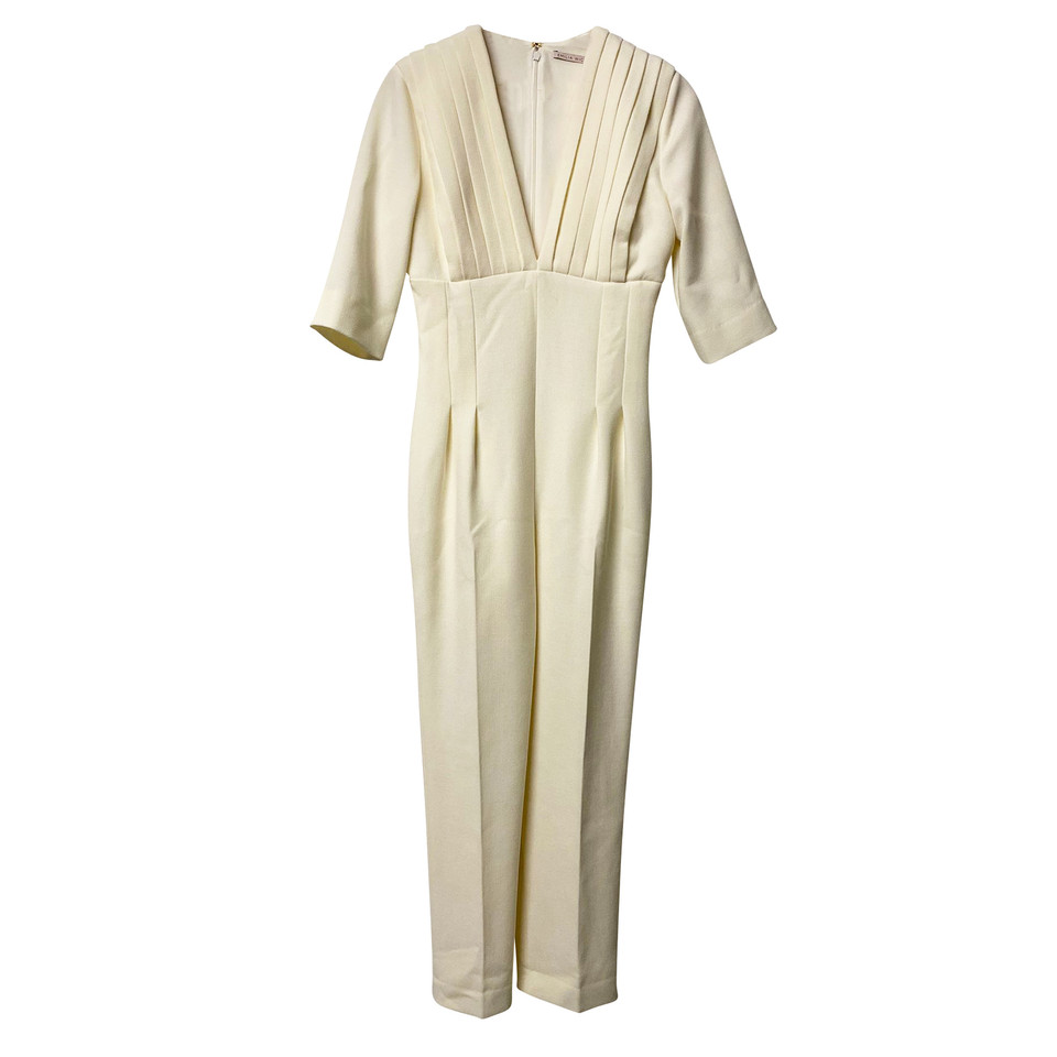 Emilia Wickstead  Jumpsuit Wol in Wit