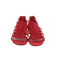 Minelli Sandals Leather in Red