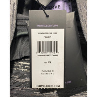 Hervé Léger Robe en Viscose en Gris