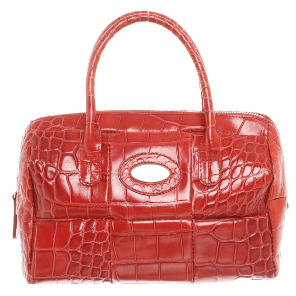 Furla Handtasche aus Leder in Rot