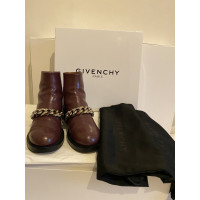 Givenchy Stivaletti in Pelle in Bordeaux