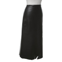 Dkny Skirt Leather in Brown