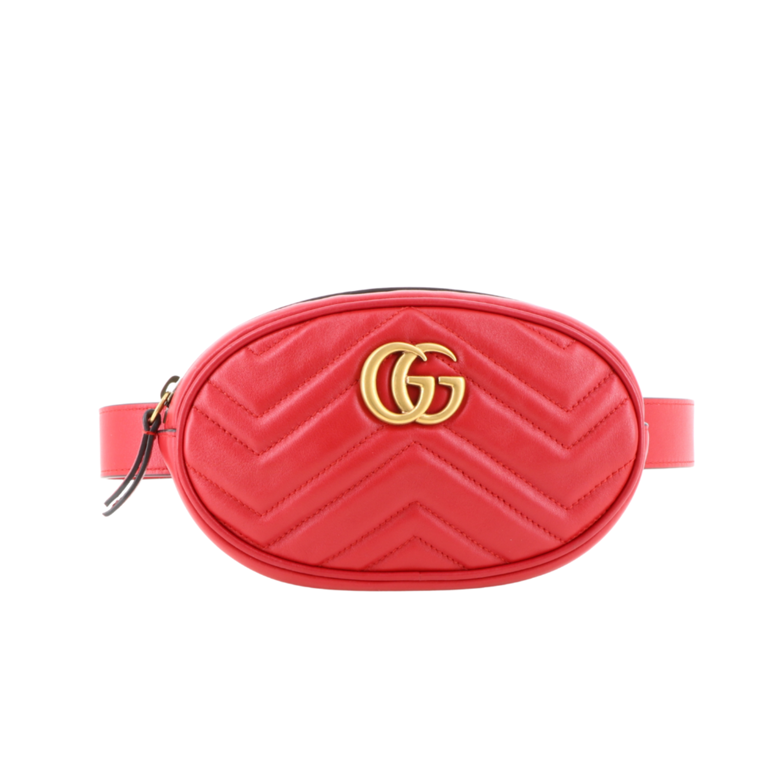 Gucci GG Marmont Matelassé Belt Bag Leather in Red - Second Hand Gucci GG  Marmont Matelassé Belt Bag Leather in Red buy used for 1005€ (7619611)