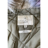 Essentiel Antwerp Jacke/Mantel aus Baumwolle in Khaki