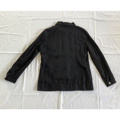 Patrizia Pepe Jacket/Coat Linen in Black