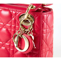 Christian Dior Lady Dior Mini Leather in Red