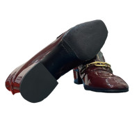 Burberry Ankle boots Patent leather in Bordeaux