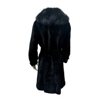 Seventy Jacke/Mantel aus Pelz in Schwarz