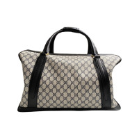 Gucci Reisetasche aus Leder in Grau