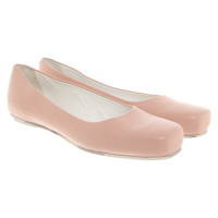 Jil Sander Chaussons/Ballerines en Cuir en Rose/pink