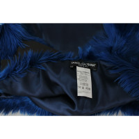Dolce & Gabbana Sjaal Leer in Blauw