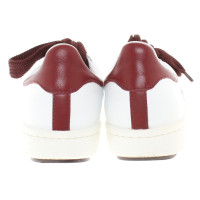 Moncler Sneakers in bianco / Bordeaux