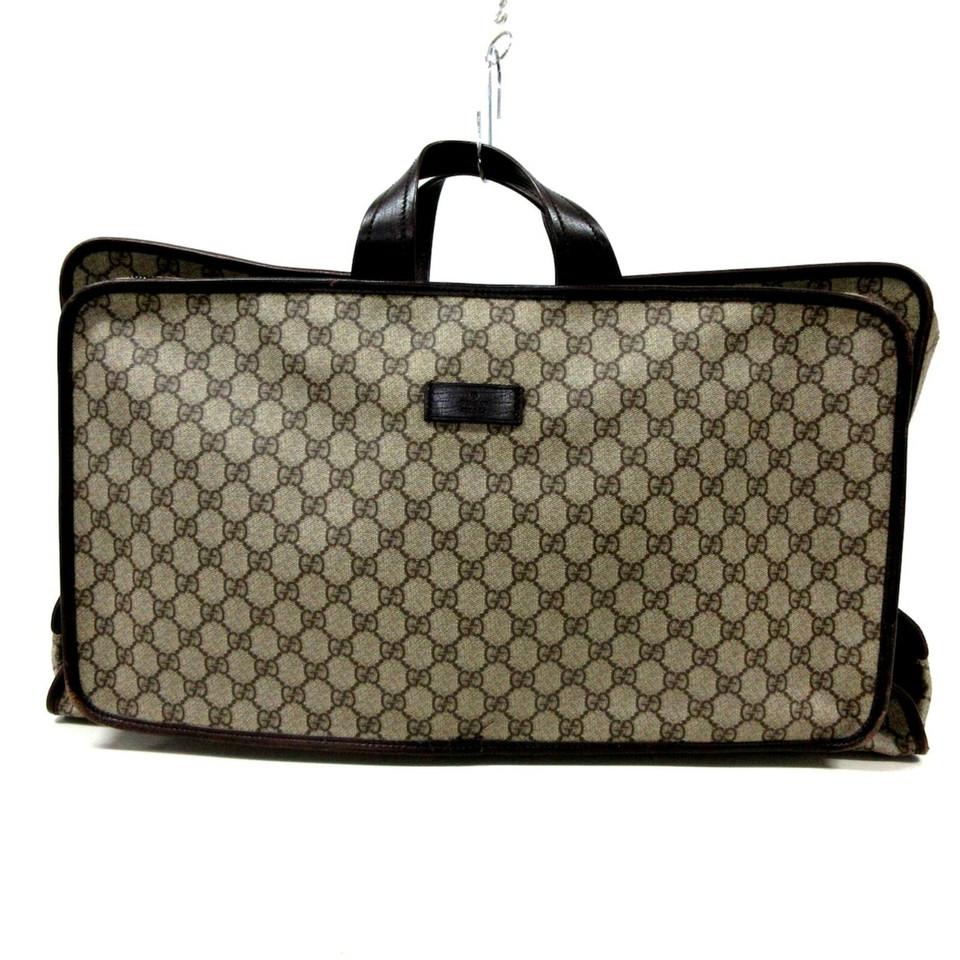 Gucci Reisetasche aus Canvas in Grau