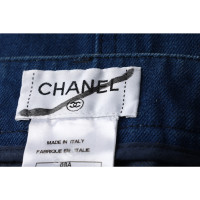 Chanel Jupe en Coton en Bleu