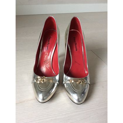 Cesare Paciotti Pumps/Peeptoes Patent leather in Silvery