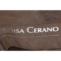 Luisa Cerano Jacket/Coat Leather in Khaki
