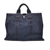 Hermès Fourre Tout Bag aus Canvas in Blau
