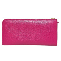Bulgari Täschchen/Portemonnaie aus Leder in Rosa / Pink