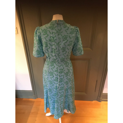 L.K. Bennett Dress Silk in Turquoise
