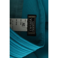 Gianni Versace Robe en Coton en Turquoise