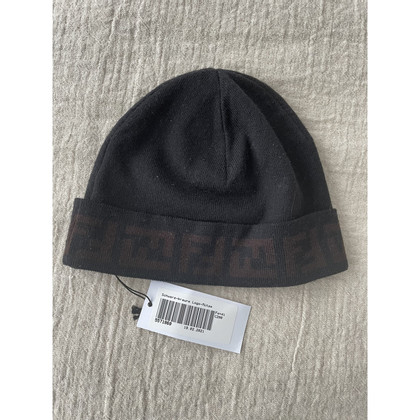 Fendi Hut/Mütze aus Baumwolle in Schwarz