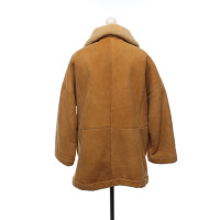 Gianfranco Ferré Jacket/Coat Fur in Beige