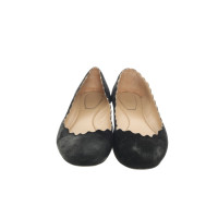 Chloé Slipper/Ballerinas aus Leder in Schwarz