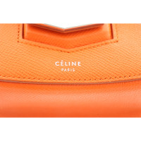 Céline Trotteur aus Leder in Orange