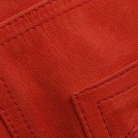 Chanel Leather Jacket in Orange